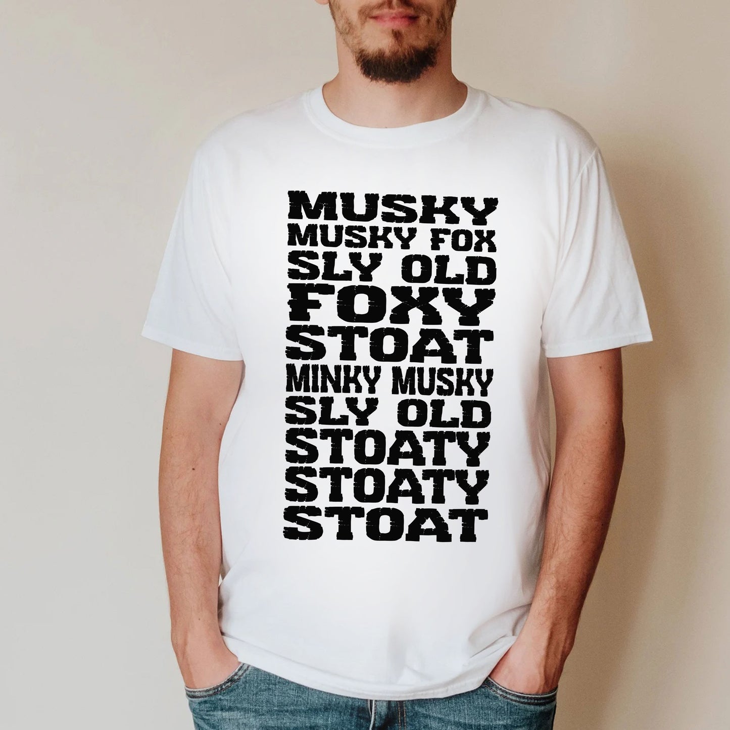 MINKY MUSKY SLY OLD STOATY STOAT - Bottom T-Shirt