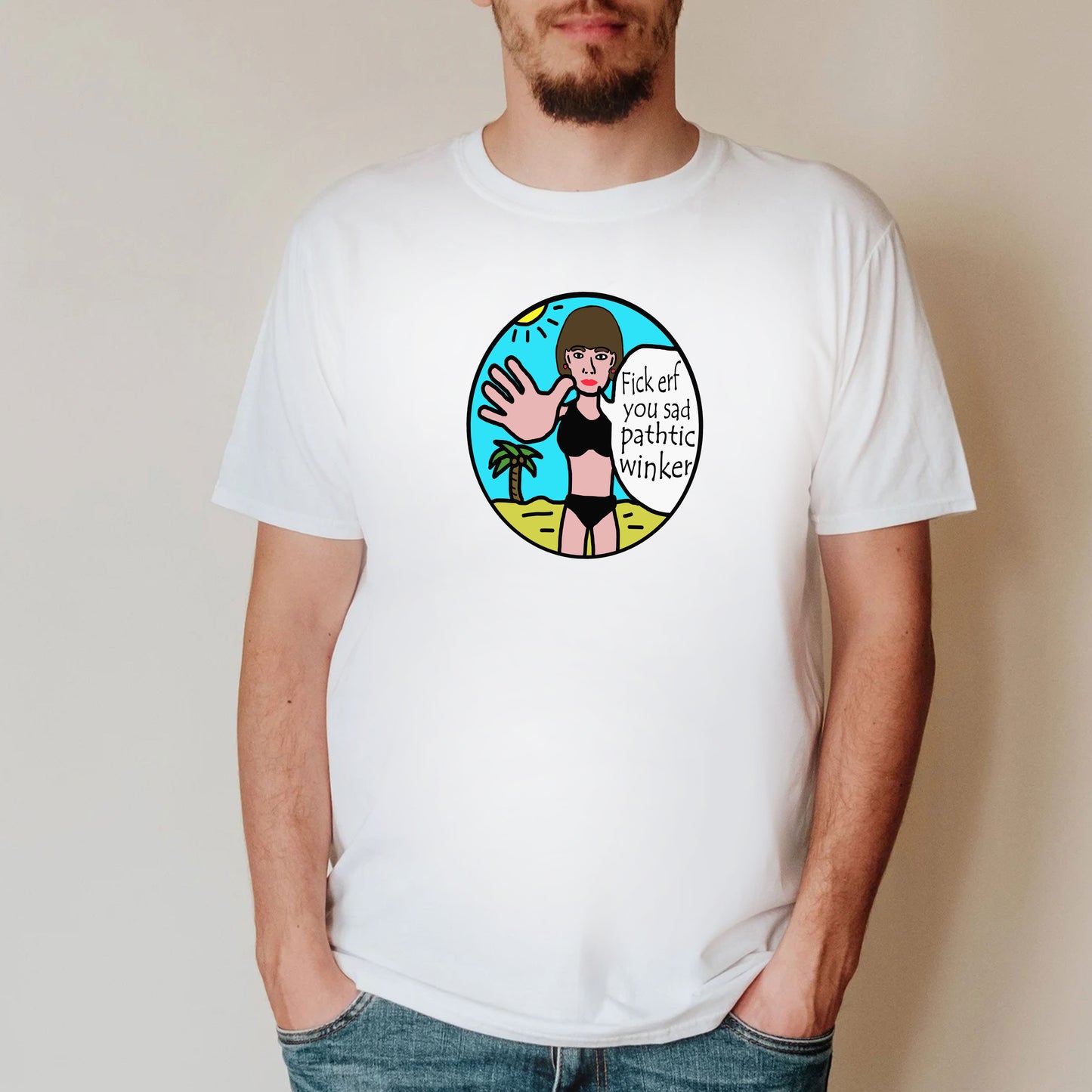 FICK ERF YOU SAD PATHTIC WINKER, Richie's Play Telescope - Bottom T-Shirt