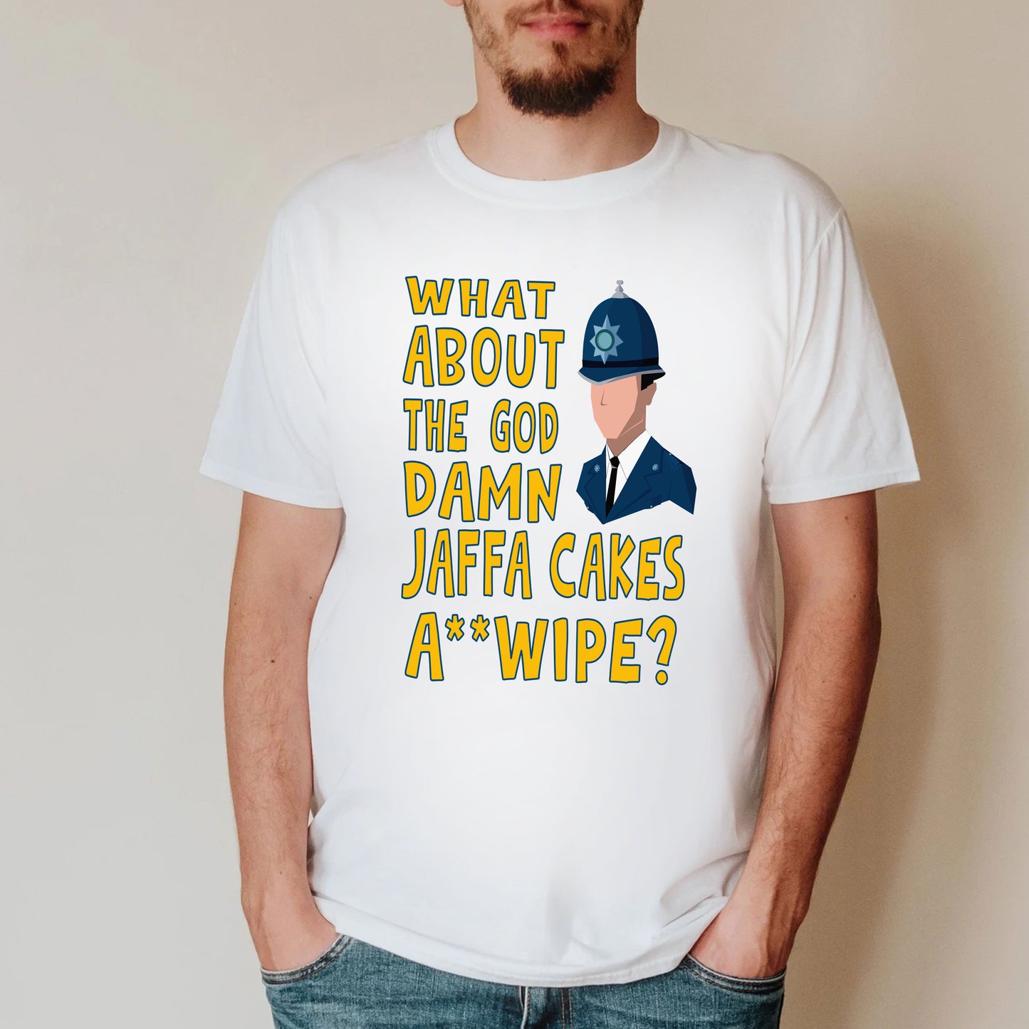 WHAT ABOUT THE GOD DAMN JAFFA CAKES A**WIPE? (Censored Version) - Bottom T-Shirt