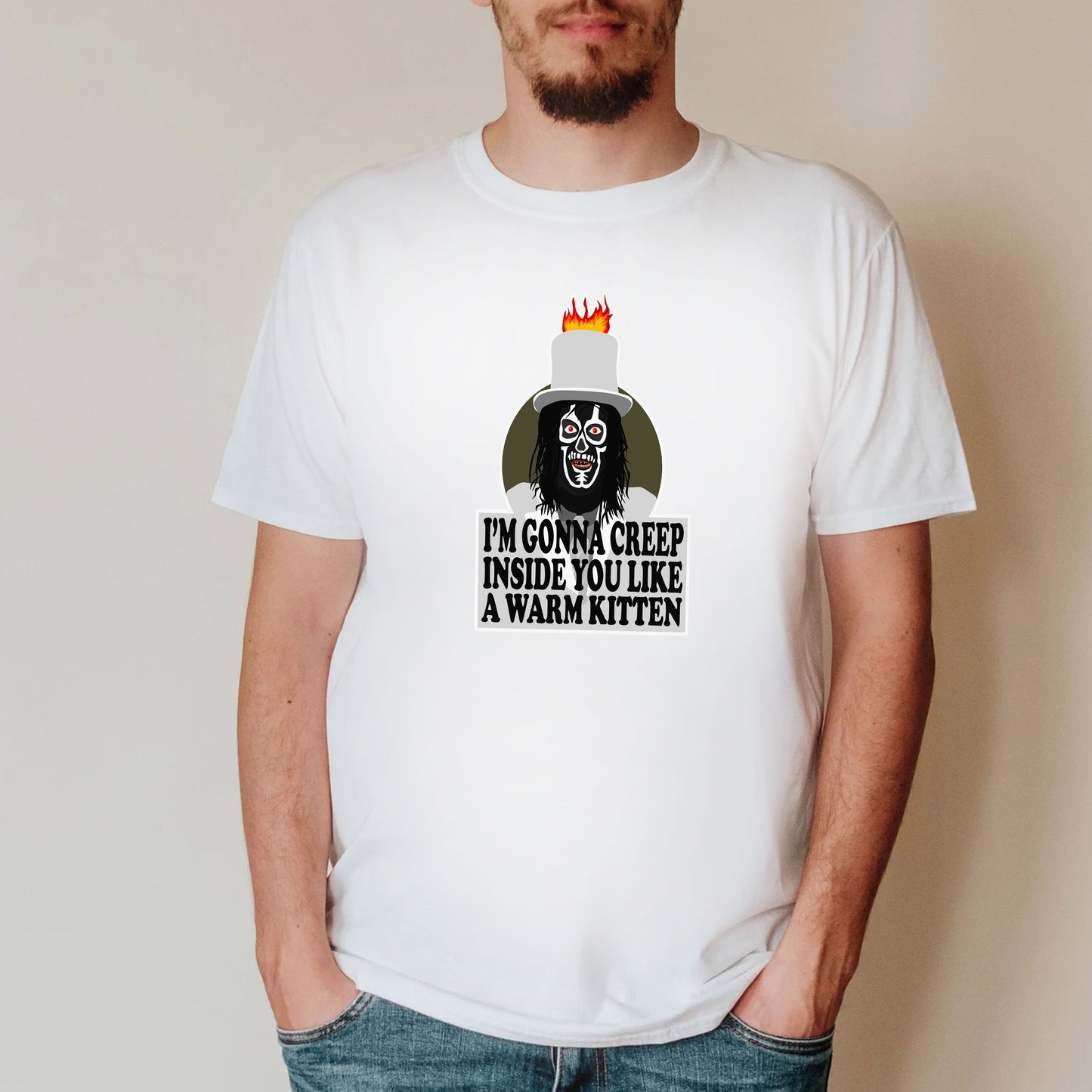 THE SPIRIT OF JAZZ , Gonna Creep Inside You Like a Warn Kitten, The Mighty Boosh T-Shirt
