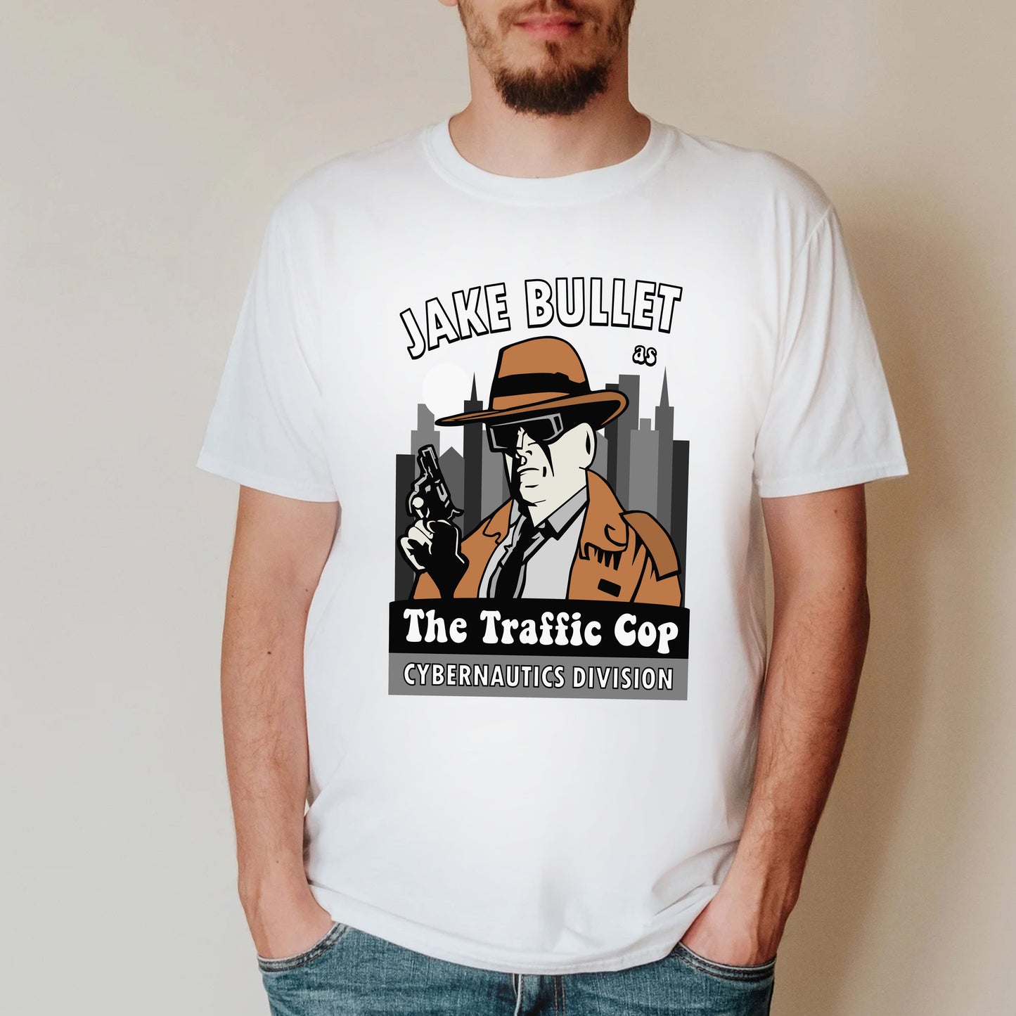 JAKE BULLET 'THE TRAFFIC COP' Cybernautics Division, Red Dwarf T-shirt