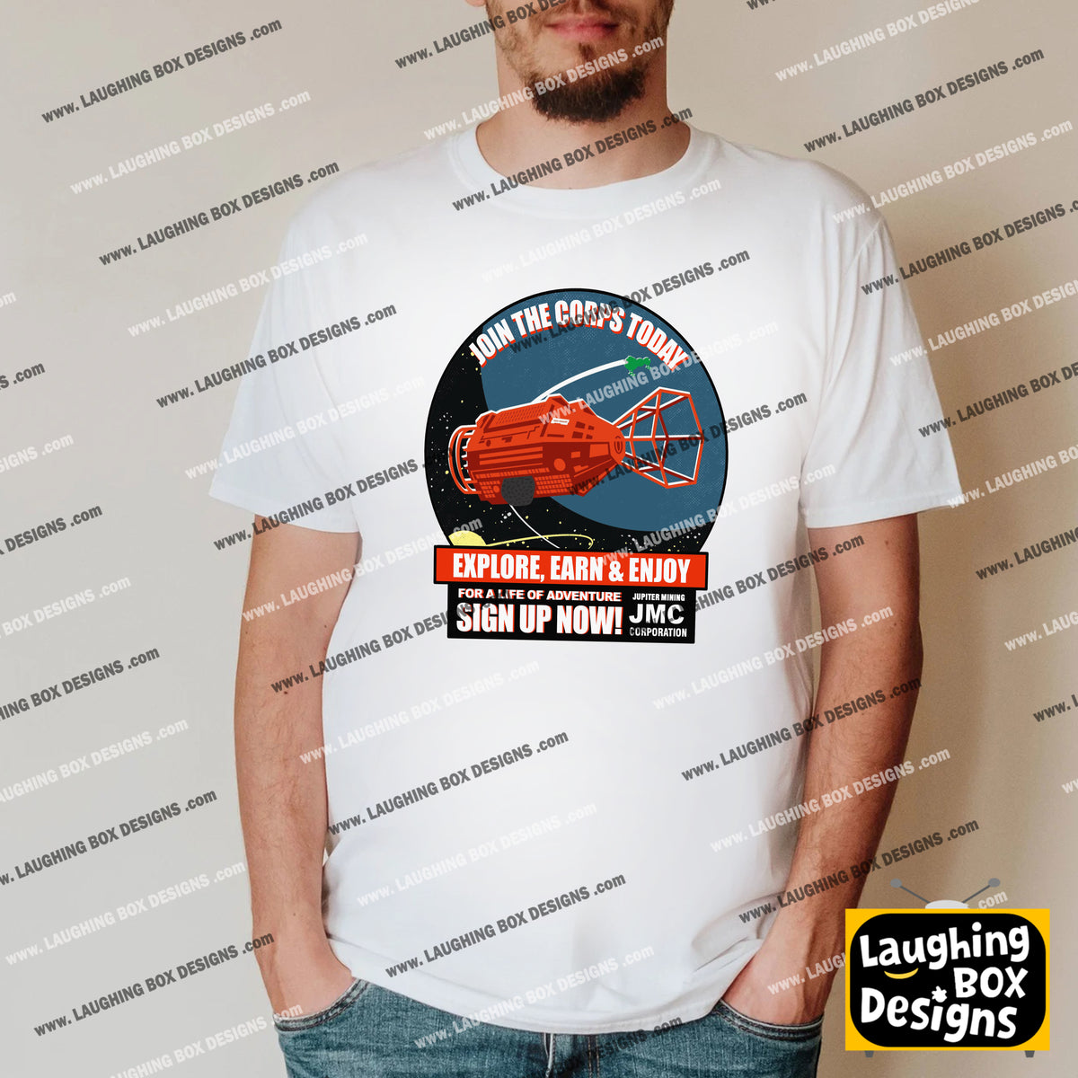 JOIN THE CORPS, JMC RECRUITMENT - Red Dwarf T-Shirt