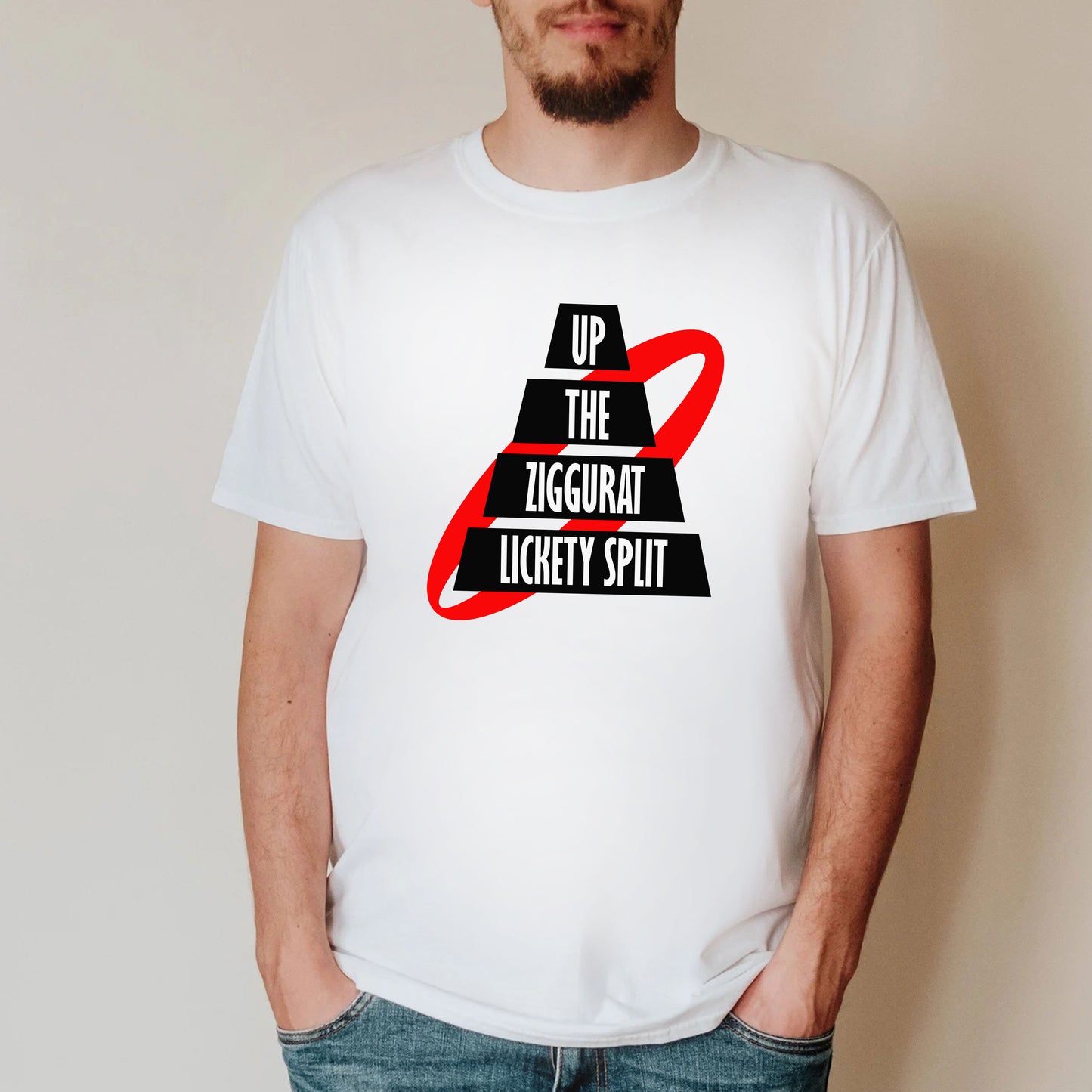 UP THE ZIGGURAT LICKETY SPLIT, Rimmer Quote - Red Dwarf T-Shirt