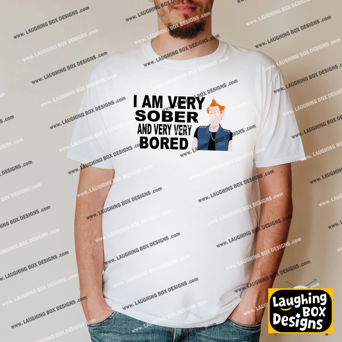I AM VERY SOBER, And Very Very Bored / Vyvyan - The Young Ones T-Shirt