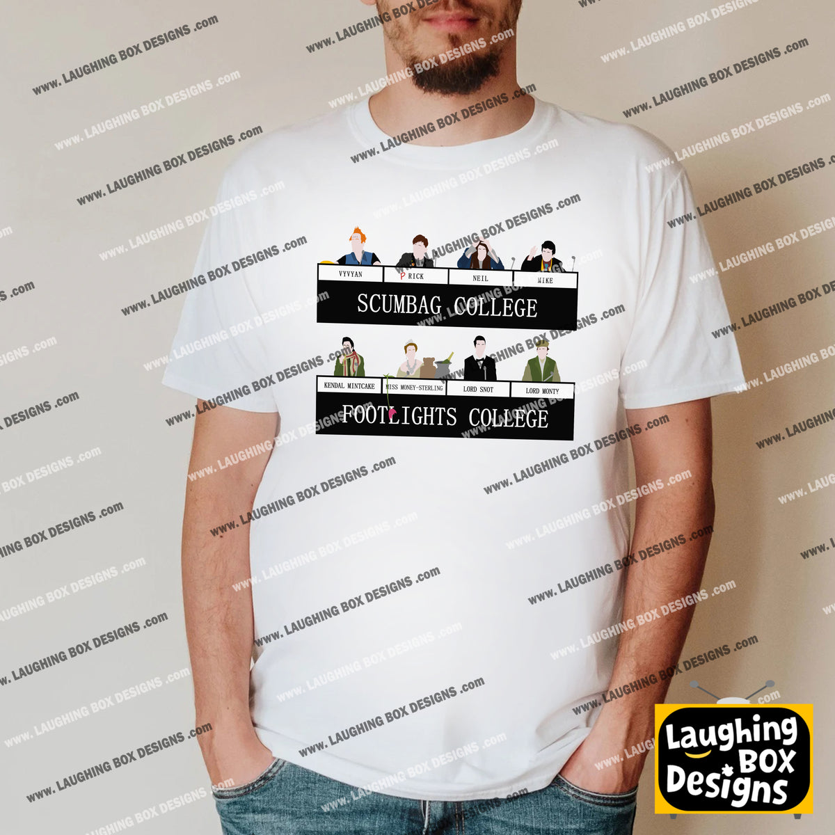 SCUMBAG COLLEGE / FOOTLIGHTS COLLEGE, University Challenge - The Young Ones T-Shirt