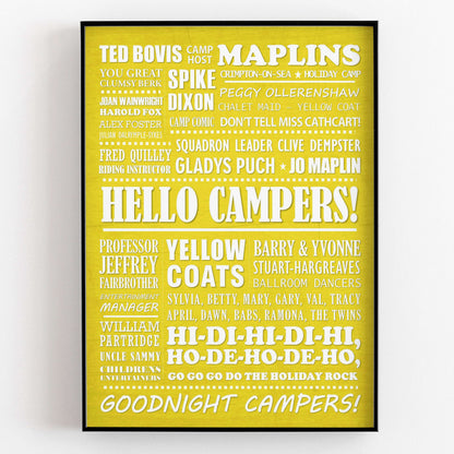 HI-DI-HI Typography Print (available in 8 colours)