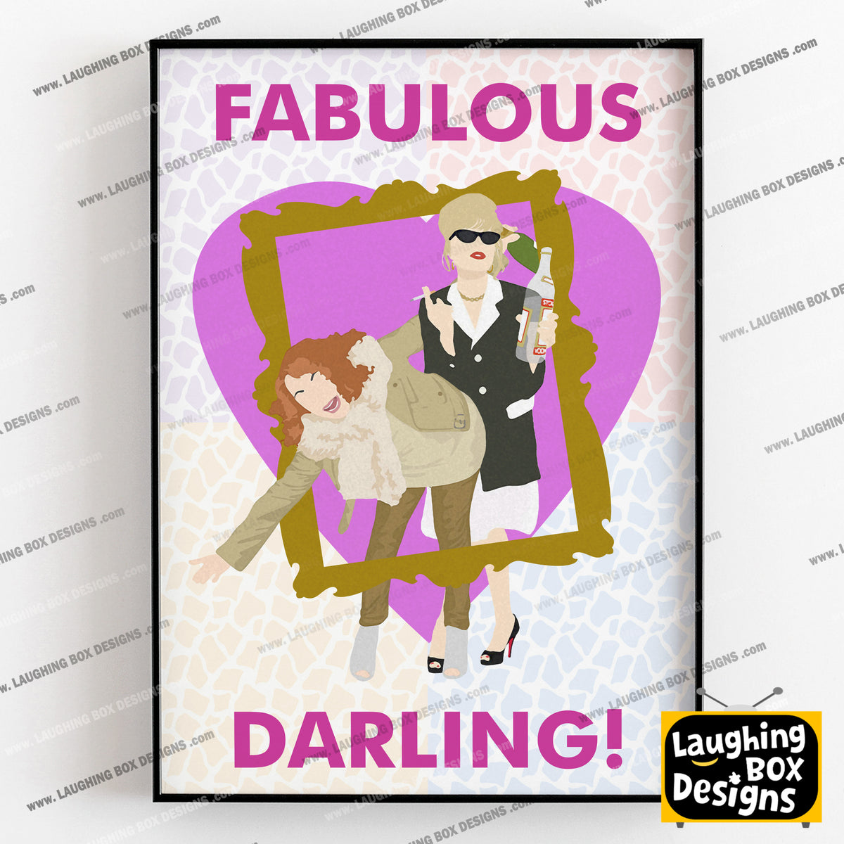 FABULOUS DARLING, Eddy and Patsy - Absolutely Fabulous Print