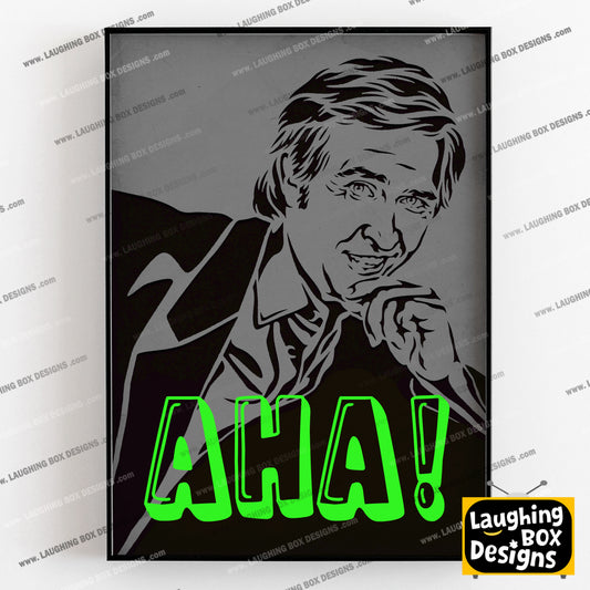 AHA! ALAN PARTRIDGE PORTRAIT, Alan Partridge Print
