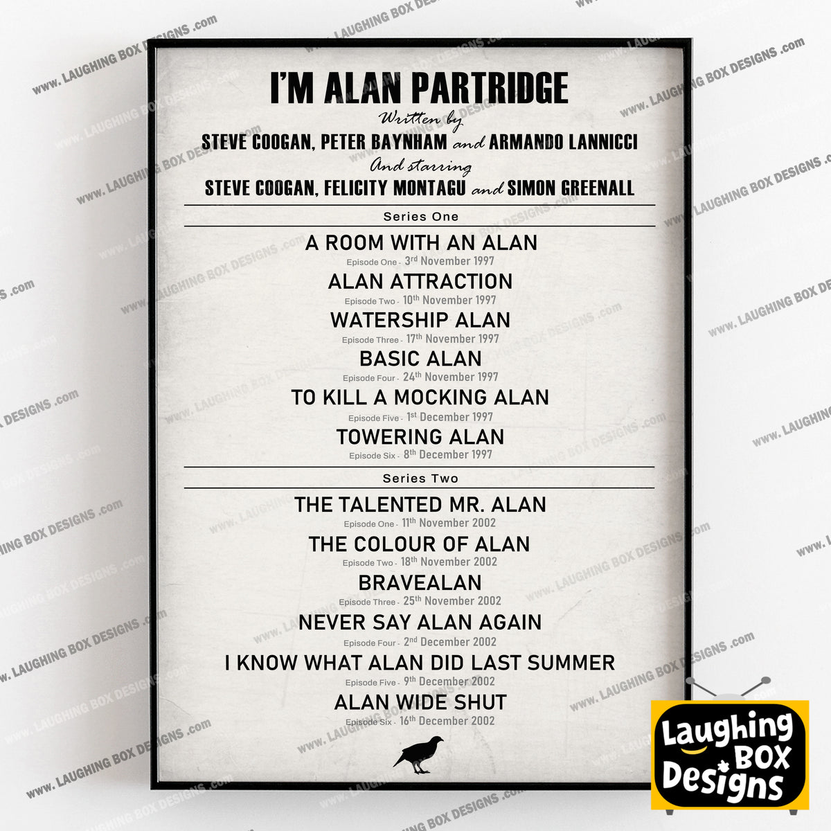 I'M ALAN PARTRIDGE EPISODE LIST Alan Partridge Print