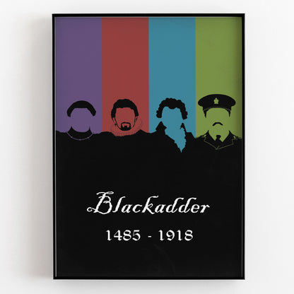 BLACKADDER 1485 - 1918 Original Dynasty Silhouettes, Blackadder Print