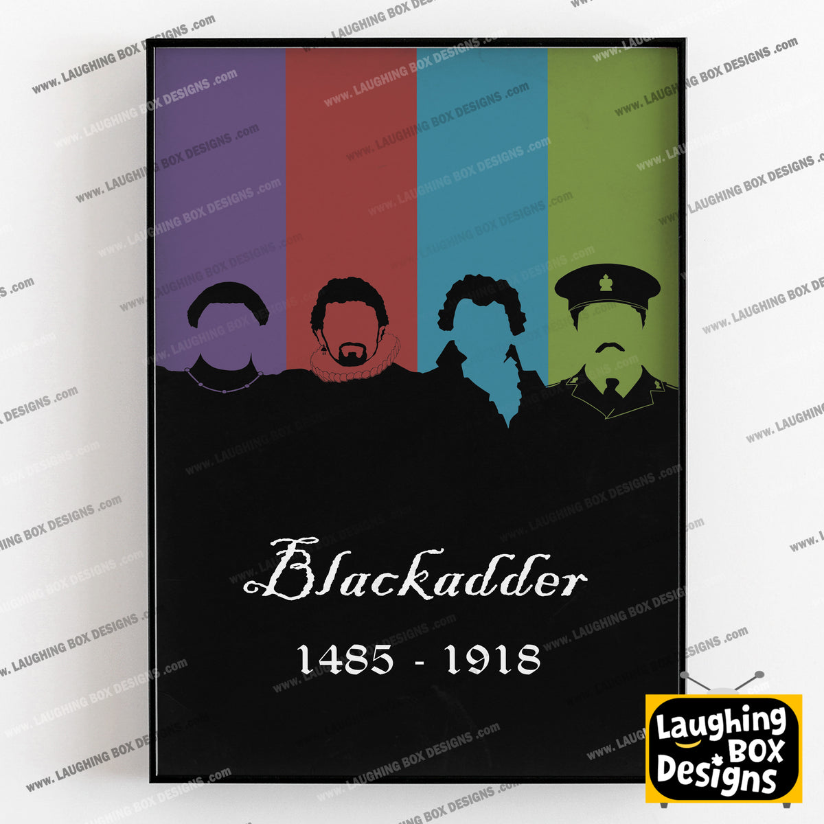BLACKADDER 1485 - 1918 Original Dynasty Silhouettes, Blackadder Print