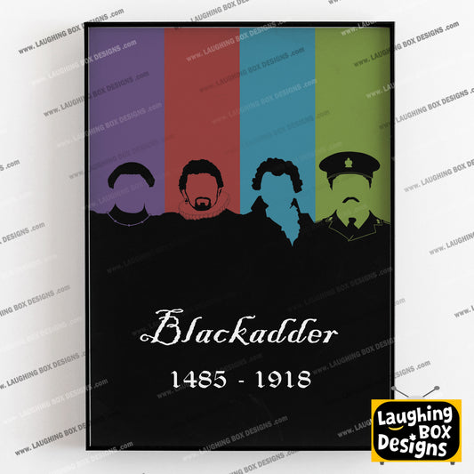 BLACKADDER 1485 - 1918 Original Dynasty Silhouettes, Blackadder Print