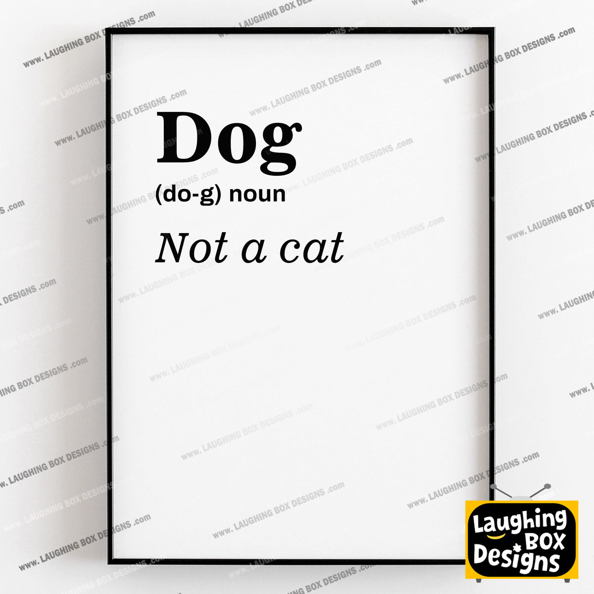 DOG DICTIONARY, Baldrick definition Quote, Blackadder Print