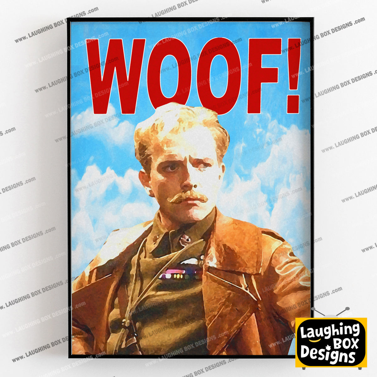 WOOF! LORD FLASHHEART Portrait, Blackadder Print