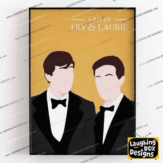 A BIT OF FRY AND LAURIE Comedy Characters Minimalist Print