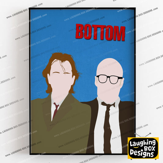 BOTTOM Comedy Characters Minimalist Print
