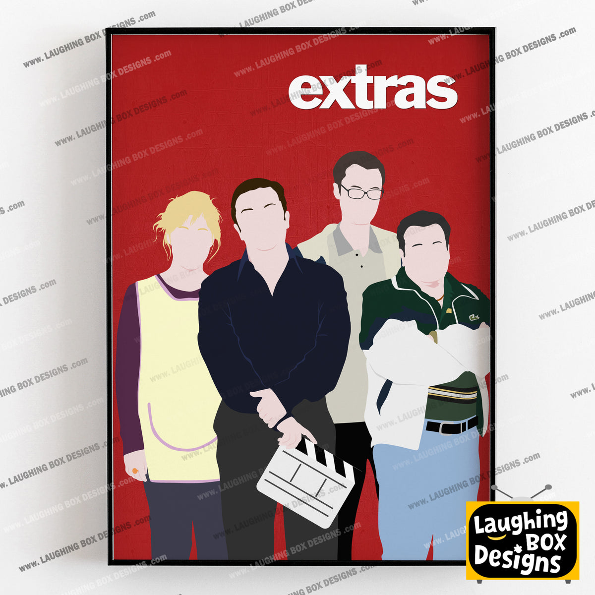 EXTRAS Comedy Characters Minimalist Print