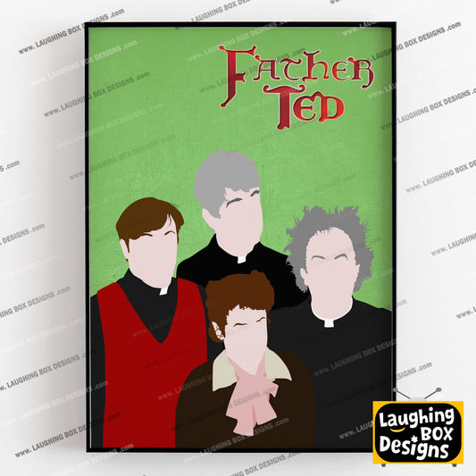 FATHER TED Comedy Characters Minimalist Print