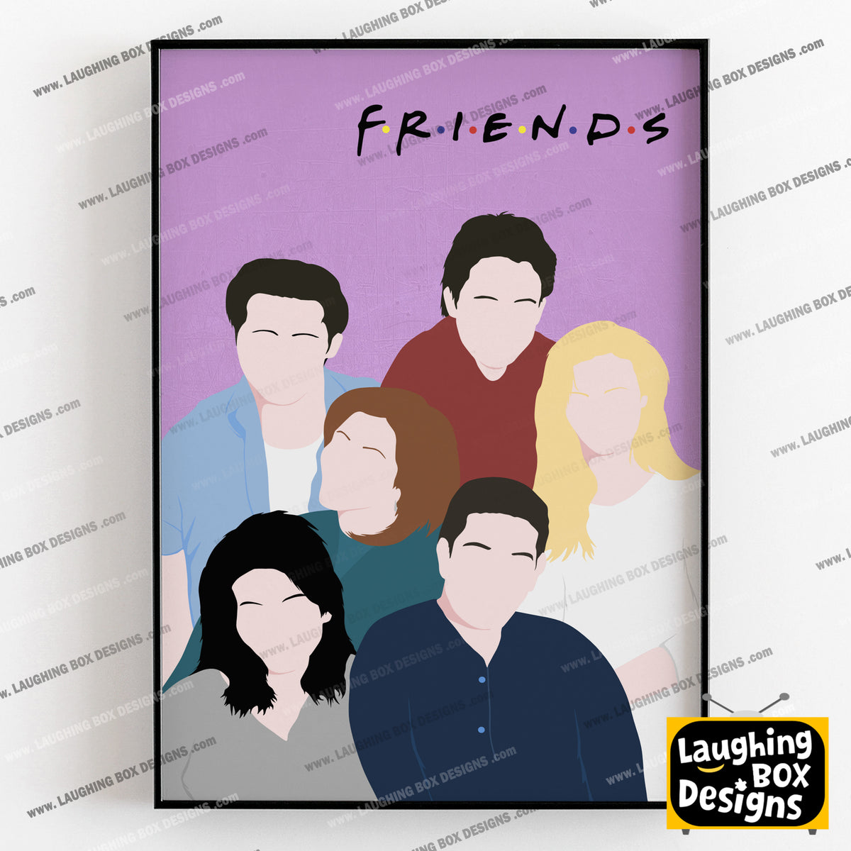 FRIENDS Comedy Characters Minimalist Print