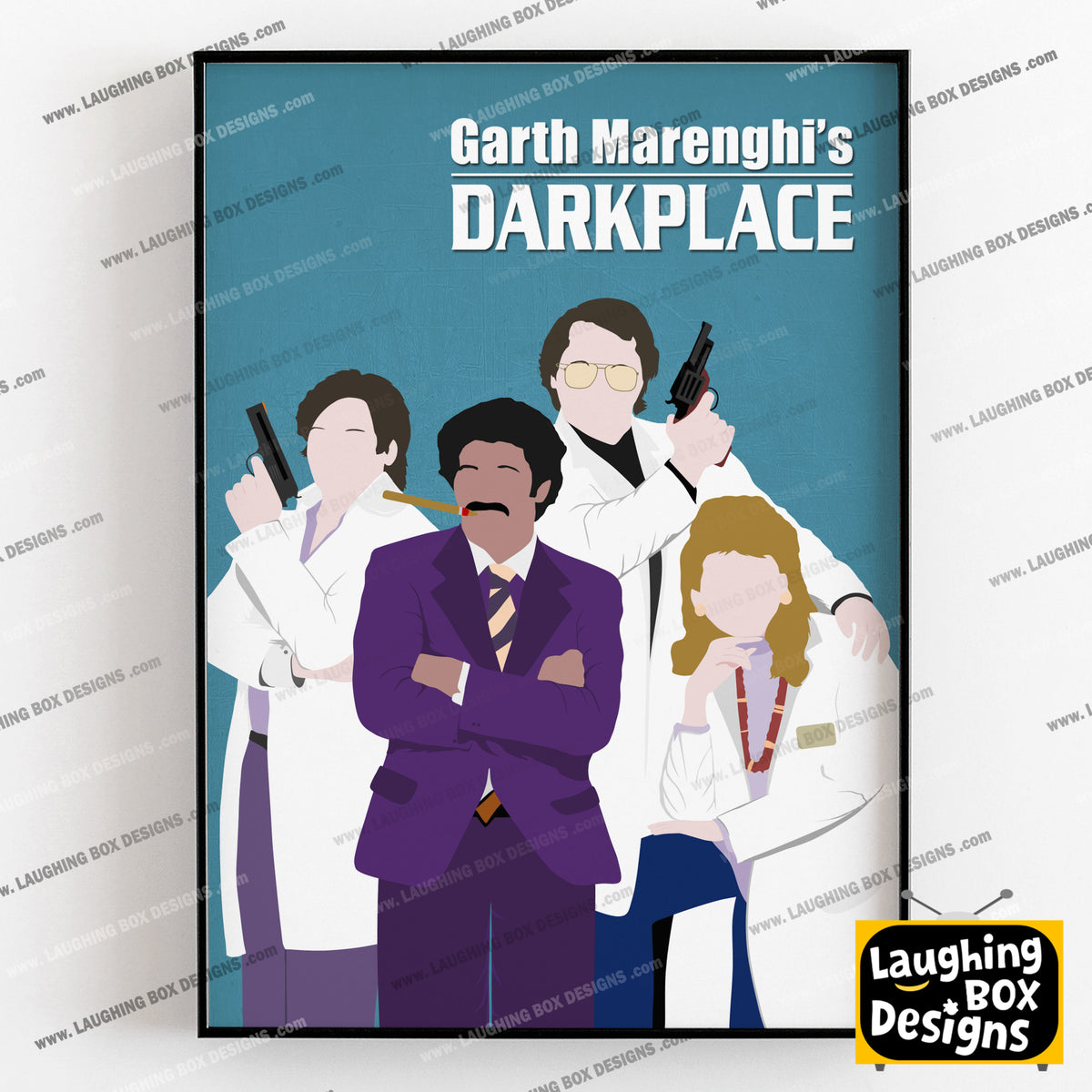 GARTH MARENGHI'S DARKPLACE Comedy Characters Minimalist Print