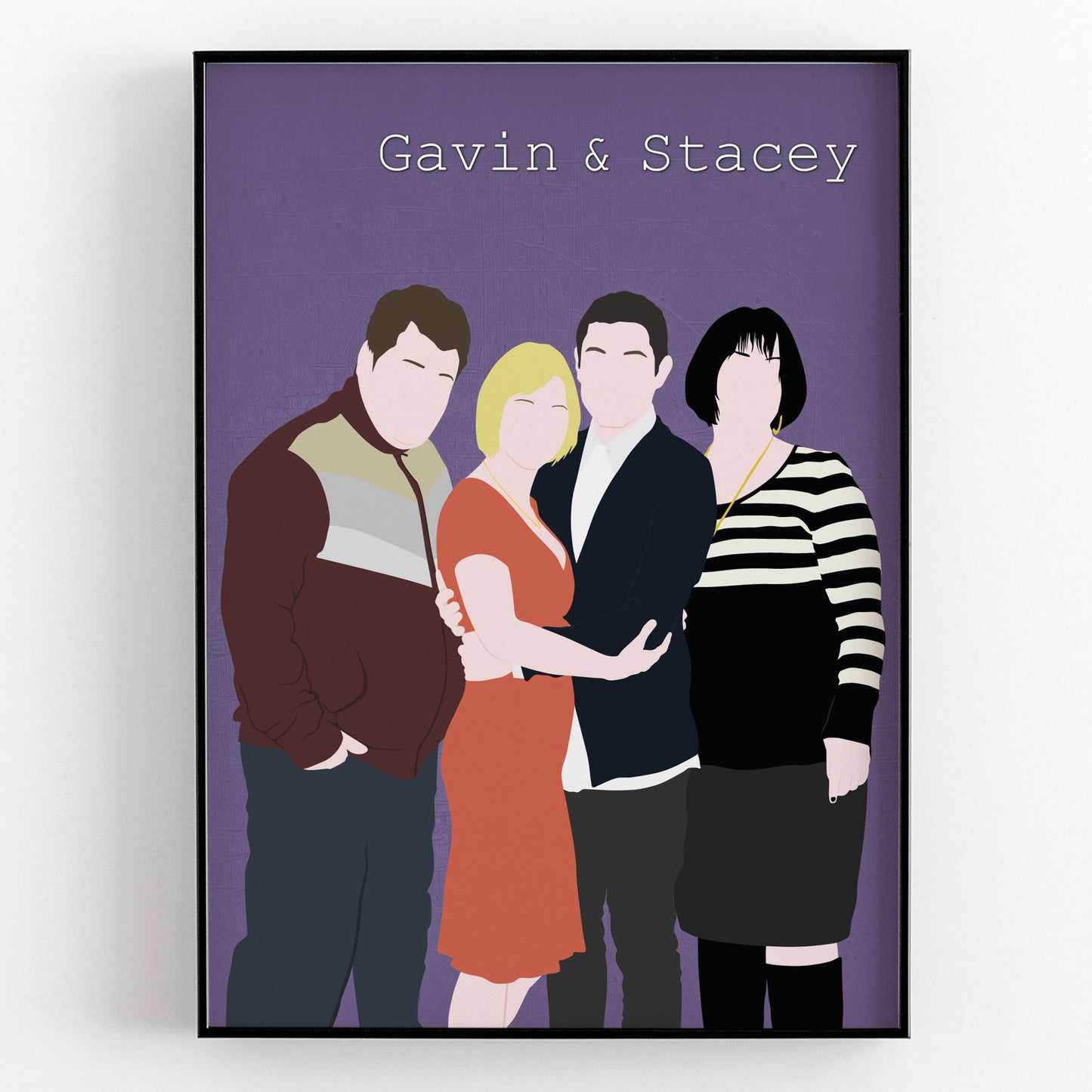 GAVIN AND STACEY Comedy Characters Minimalist Print