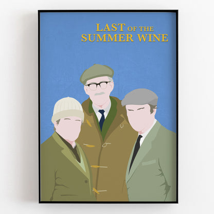 LAST OF THE SUMMER WINE Comedy Characters Minimalist Print