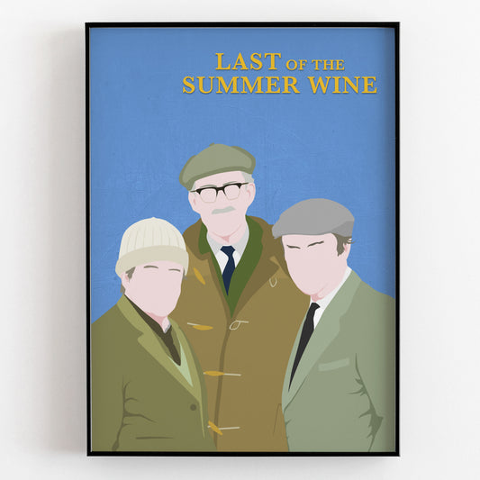 LAST OF THE SUMMER WINE Comedy Characters Minimalist Print