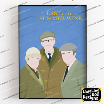LAST OF THE SUMMER WINE Comedy Characters Minimalist Print