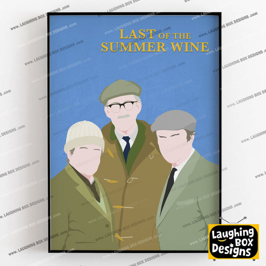 LAST OF THE SUMMER WINE Comedy Characters Minimalist Print