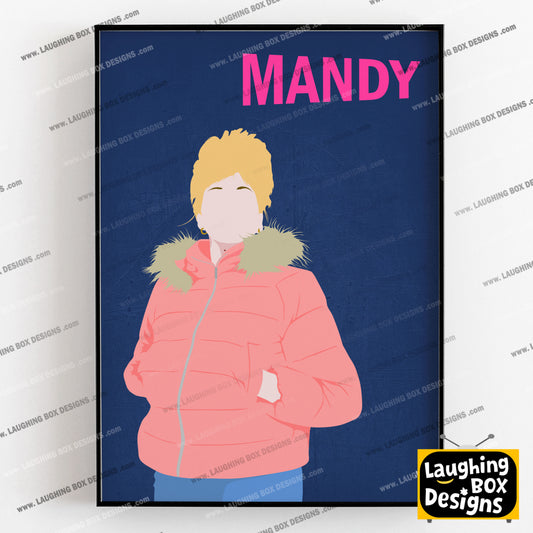 MANDY Comedy Characters Minimalist Print