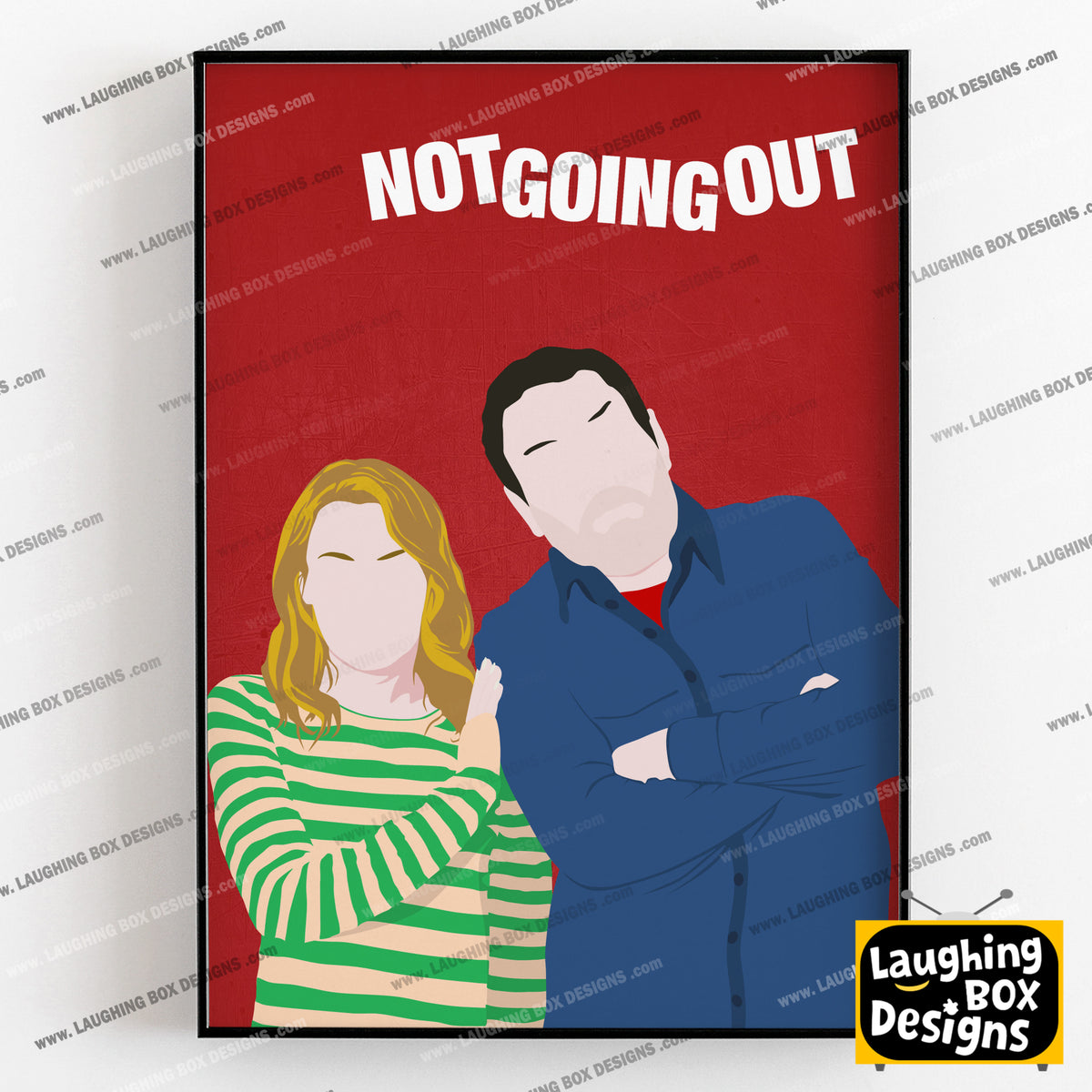 NOT GOING OUT Comedy Characters Minimalist Print