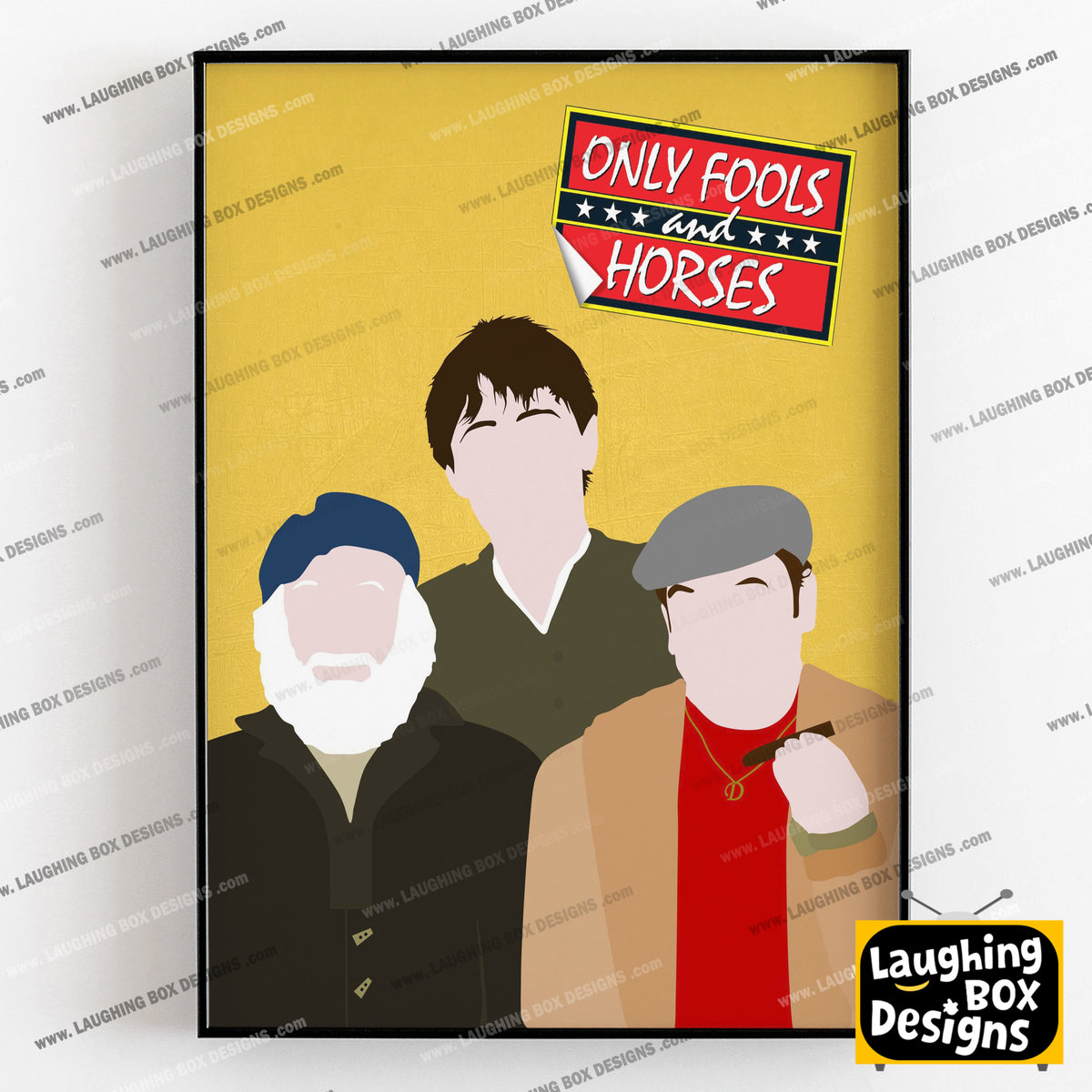 ONLY FOOLS AND HORSES Comedy Characters Minimalist Print