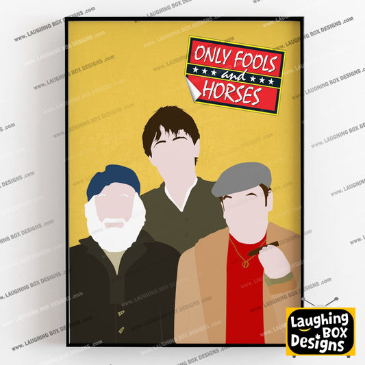 ONLY FOOLS AND HORSES Comedy Characters Minimalist Print