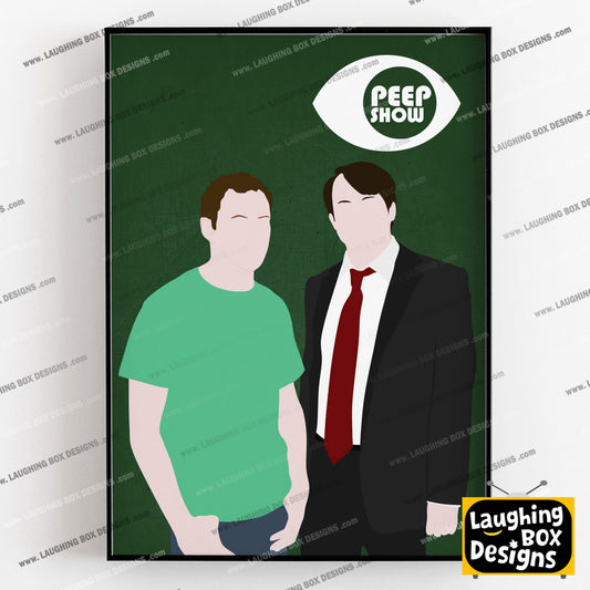 PEEP SHOW Comedy Characters Minimalist Print