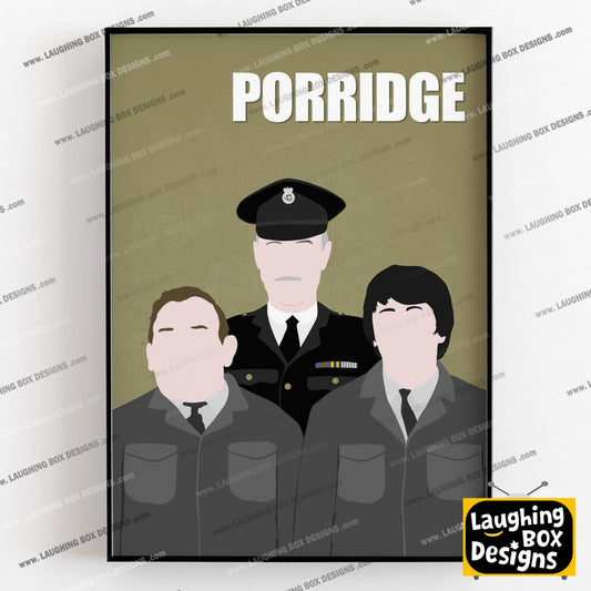 PORRIDGE Comedy Characters Minimalist Print