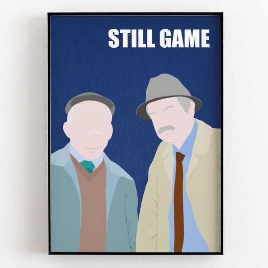 STILL GAME Comedy Characters Minimalist Print
