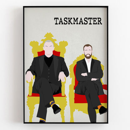TASKMASTER Comedy Characters Minimalist Print