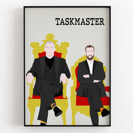 TASKMASTER Comedy Characters Minimalist Print