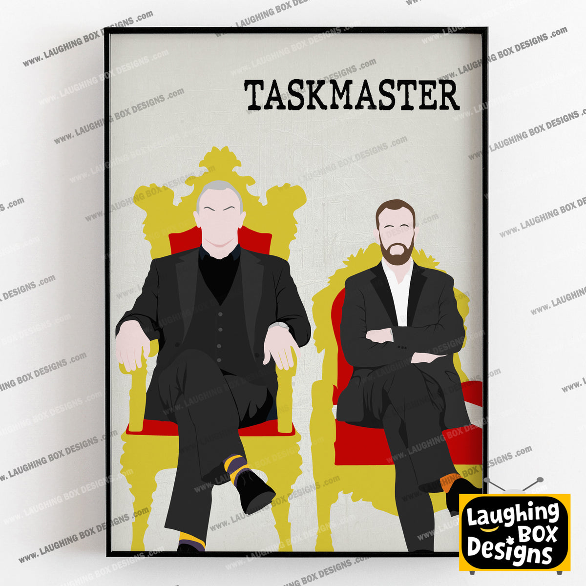 TASKMASTER Comedy Characters Minimalist Print