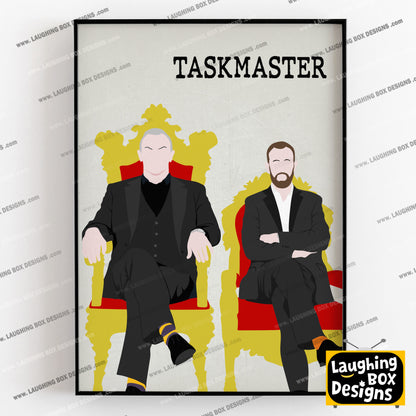 TASKMASTER Comedy Characters Minimalist Print