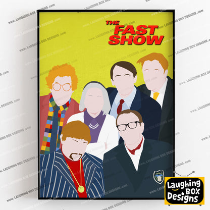 THE FAST SHOW Comedy Characters Minimalist Print