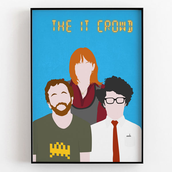 THE IT CROWD Comedy Characters Minimalist Print – Laughing Box Designs