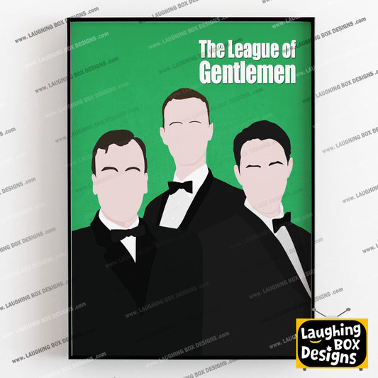 THE LEAGUE OF GENTLEMEN Comedy Characters Minimalist Print