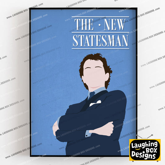THE NEW STATESMAN Comedy Characters Minimalist Print