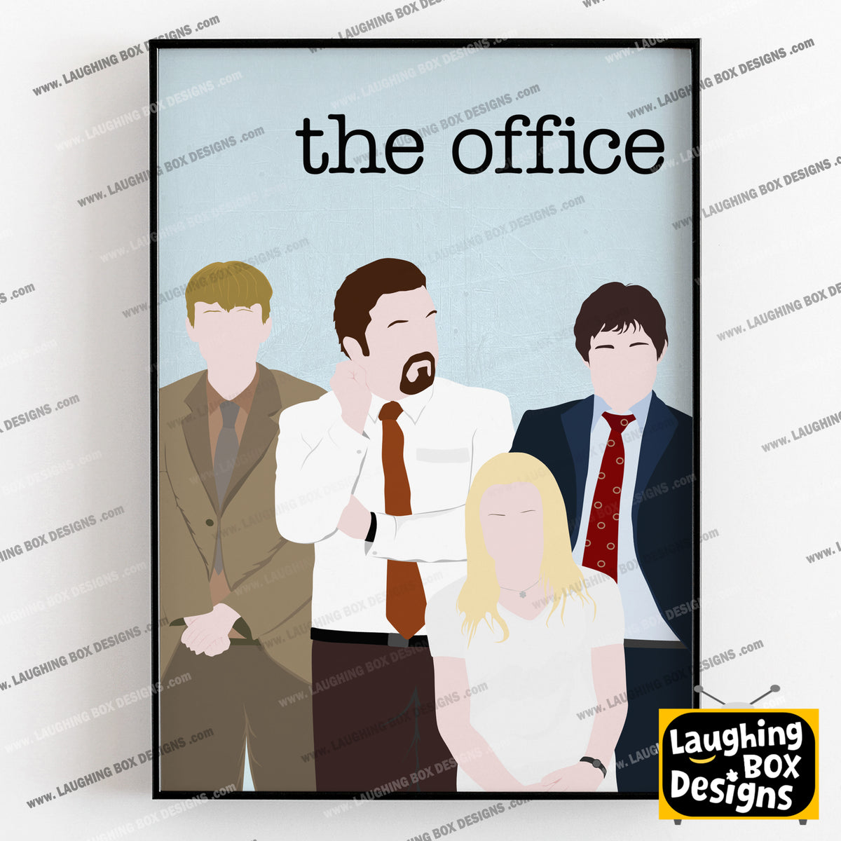 THE OFFICE (UK) Comedy Characters Minimalist Print