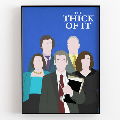 THE THICK OF IT Comedy Characters Minimalist Print