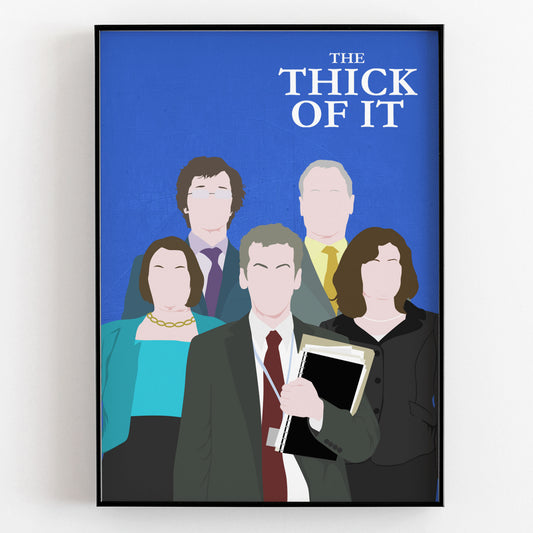 THE THICK OF IT Comedy Characters Minimalist Print