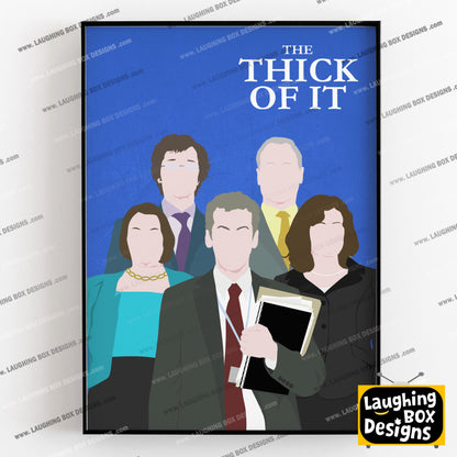THE THICK OF IT Comedy Characters Minimalist Print