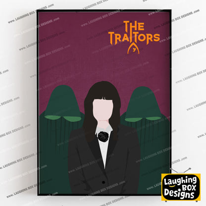 THE TRAITORS Television Show Minimalist Print