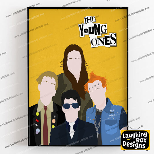 THE YOUNG ONES Comedy Characters Minimalist Print